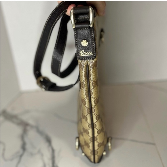 Sale ‼️Gucci Tan and Brown Monogram Shoulder Bag - Picture 5 of 15